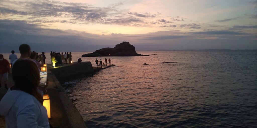 勝山 灯篭流し
